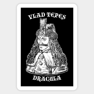 Vlad Tepes Dracula without color backgorund black Sticker